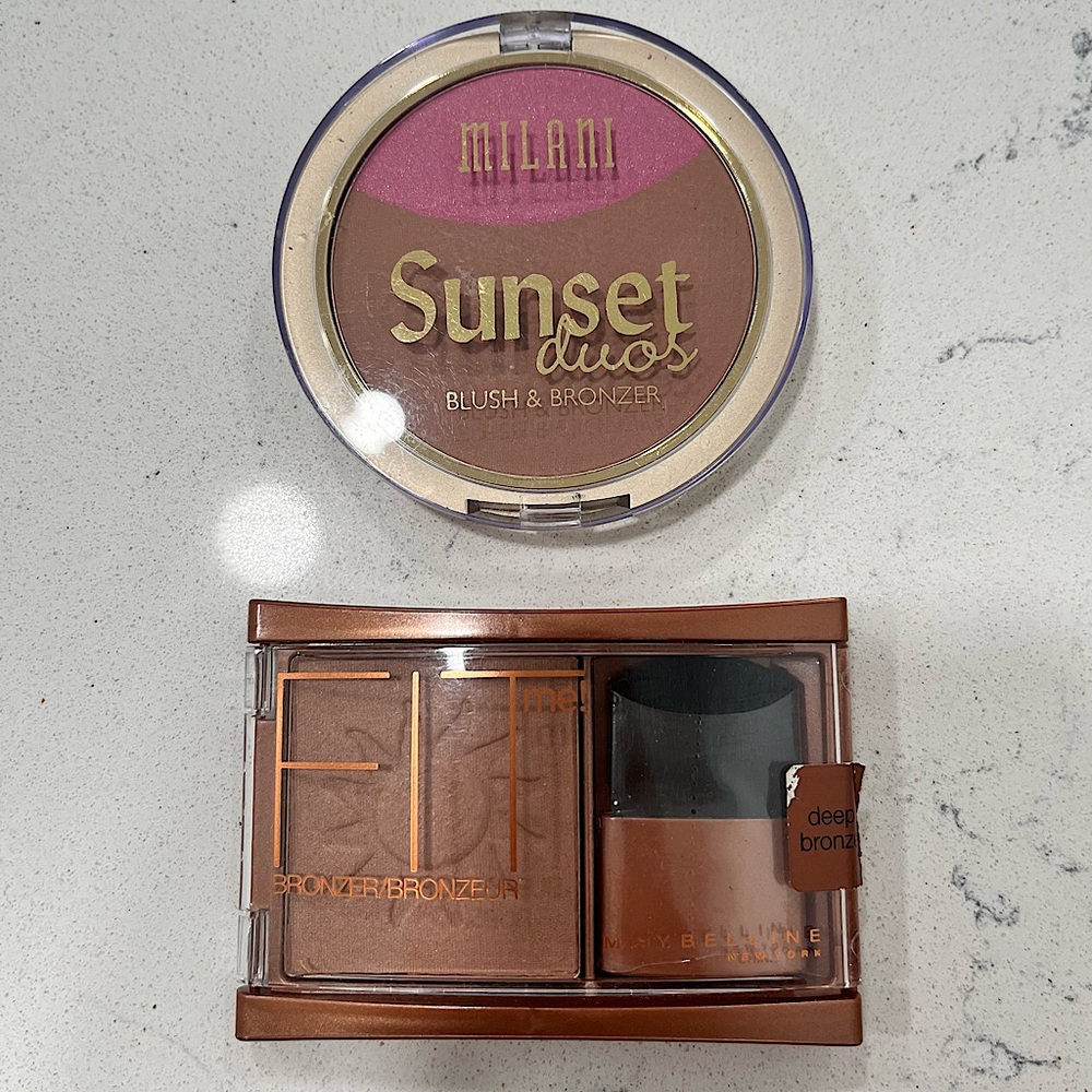 Maybelline Bronzer & Milani Blush & Bronzer